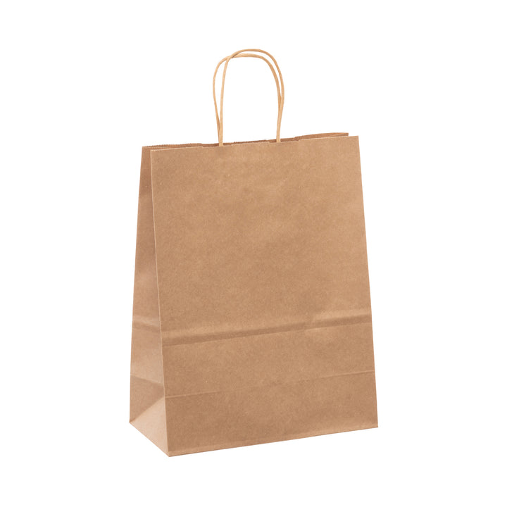 Paper Bag With Handle, 10″x6.5″x13″ Kraft