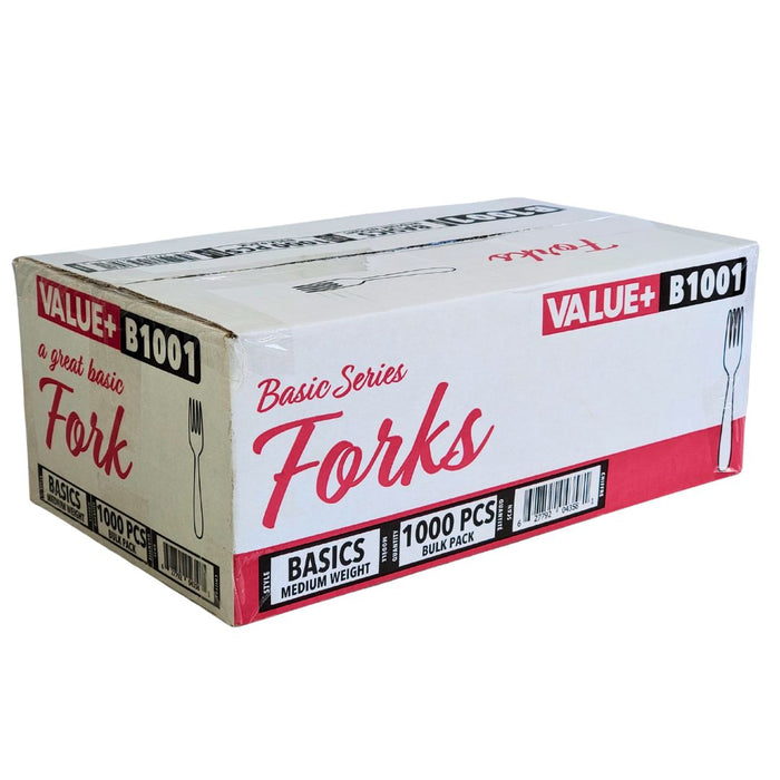 Forks - White - Medium  - B1001- Value +