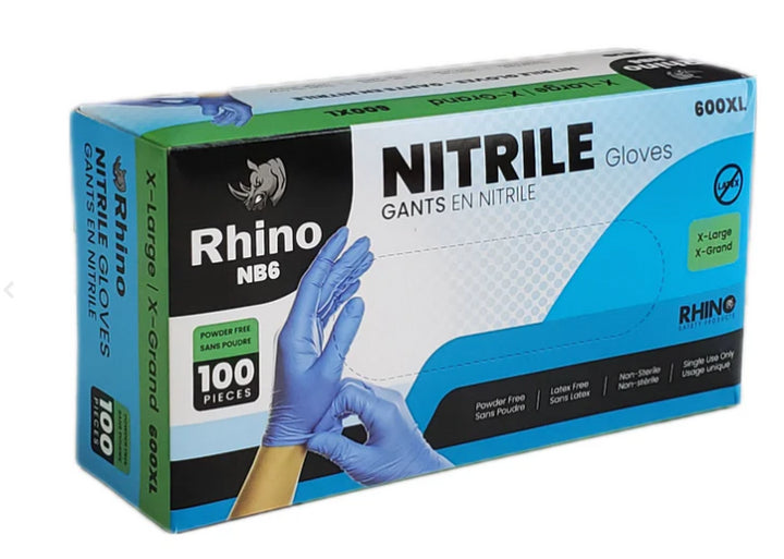 Nitrile Gloves- X-Large-Blue Rhino 600XL (1,000Pcs)