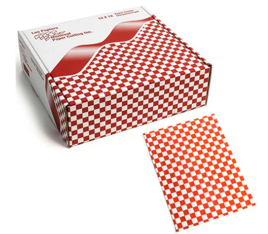 Checkered Sheets - Red - 12x12 MPC
