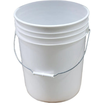 Hoffmann - 20L / 5 Gal Pail White w/Steel Handle - PR1907
