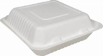 Bagasse Clamshell Container 9x9x3-3