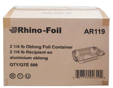 Aluminum Foil Container- 2 1/4 lb Oblong - AR111 Rhino-Foil