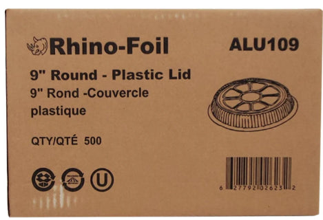 9 Round - Plastic Dome Lid - AR116 -Rhino