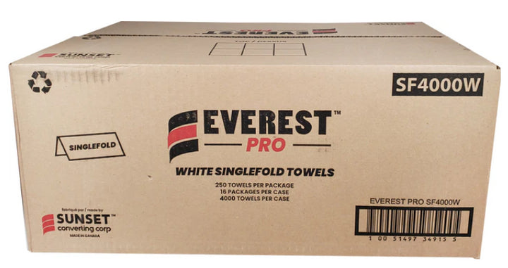 Everest Pro - Paper Hand Towel - Single Fold White