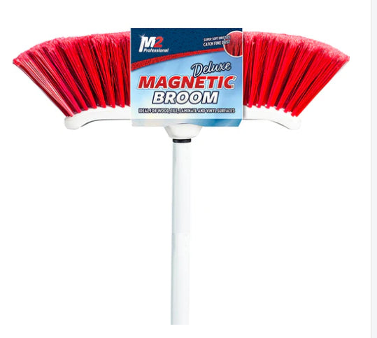 MAG BROOM LARGE INDOOR CURVED  48in M2 - VENUS  WHITE METAL HANDLE 1EA