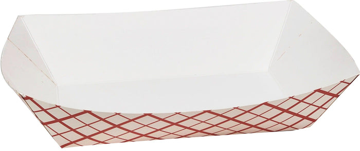 Food Trays – 5 lb Red & White – Ecogate (500pcs)