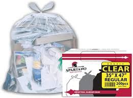 Garbage Bags 35X47 Regular- Clear