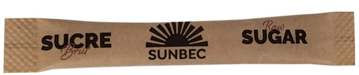 Sunbec - Raw Sugar Sticks - Brown - 1000 ct