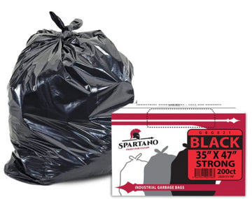 Garbage Bags 35X47 Strong- Black -Spartano -200
