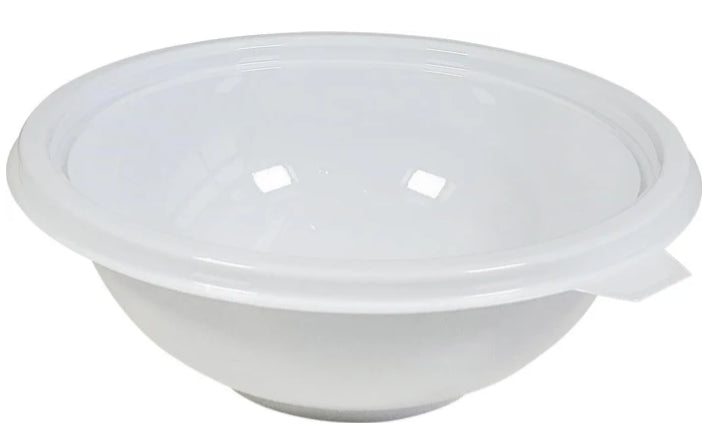 24oz Salad Bowl - PET - White- Value+