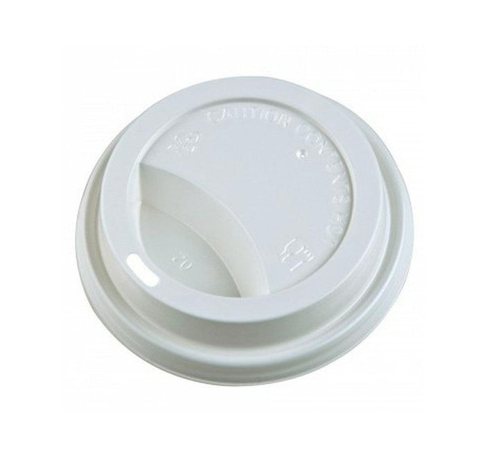 Dome Sip LId for 8oz Tall Hot Paper cups - White - 8DL-W -Morning Dew