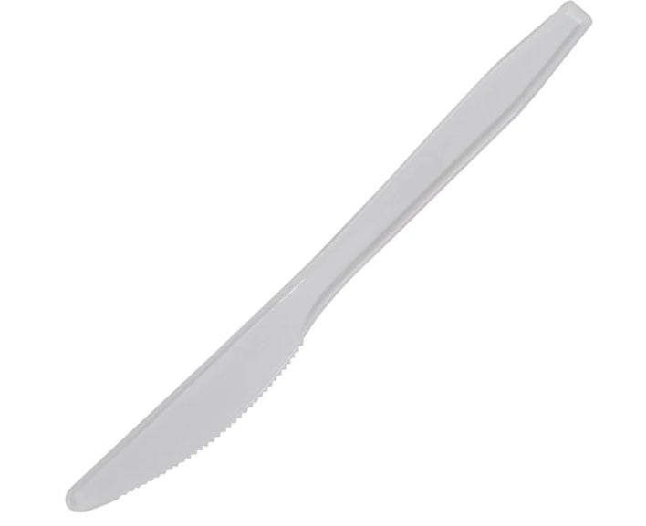 Plastic Knife Medium Weight- White GM