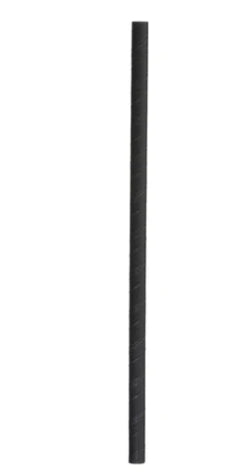 Paper Straws- Milkshake 8 Black-8mm Paper Wrapped 400610