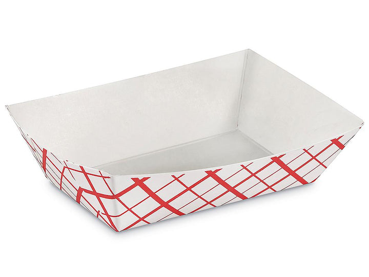 Food Trays – 3 lb Red & White – Ecogate (500pcs)