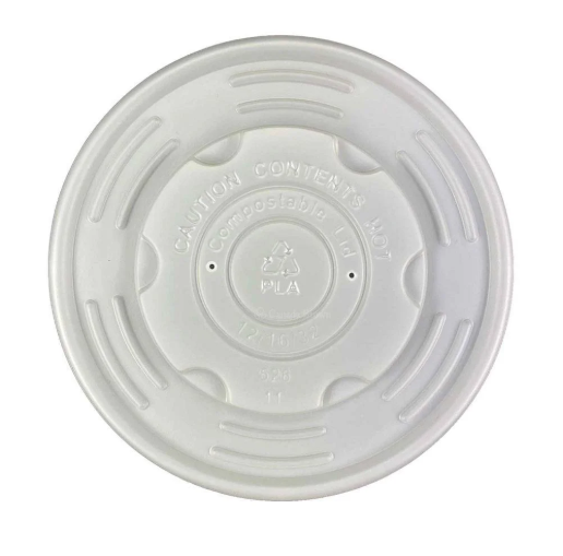 PP Lid for Paper soup Container 12-32oz Ecogate (500pcs)