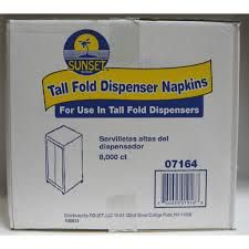 Sunset Tall fold Dispenser Napkins