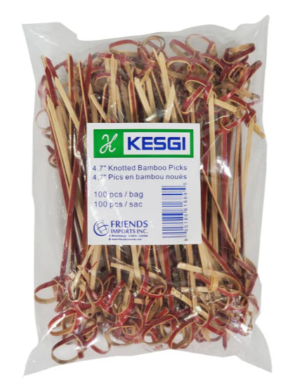Bamboo Knot Pick - 3.5 - Black - BK3512