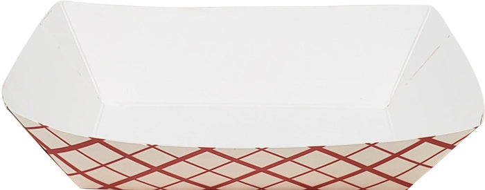 Food Tray 2 LB Red checker