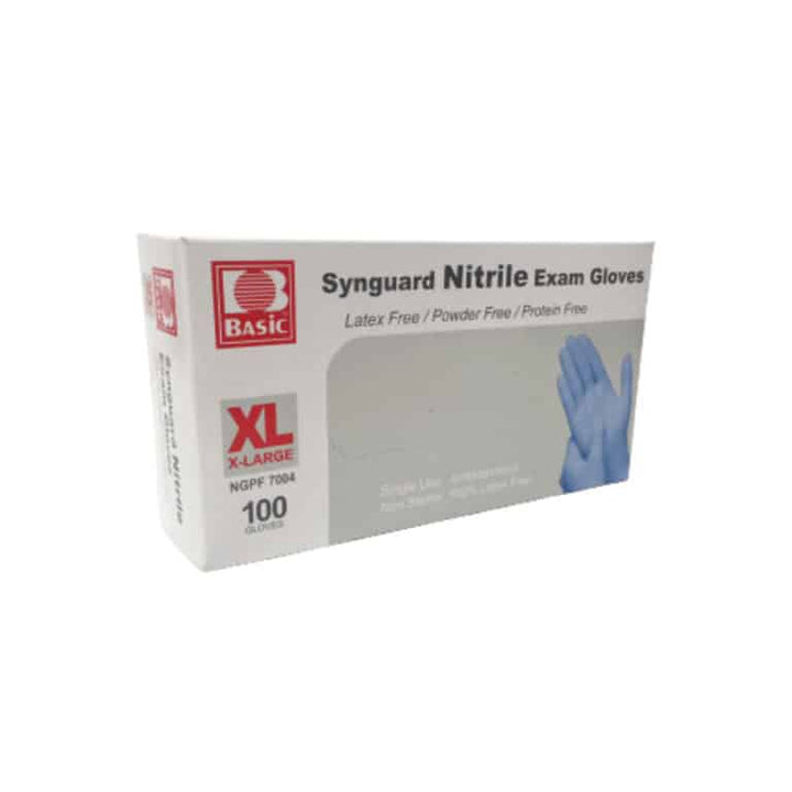 Synguard Nitrale Exam Gloves Blue -Medium (Feroz)