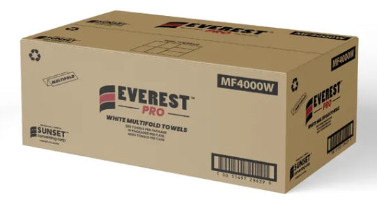 Everest Pro - White Multifold Towels - MF4000W