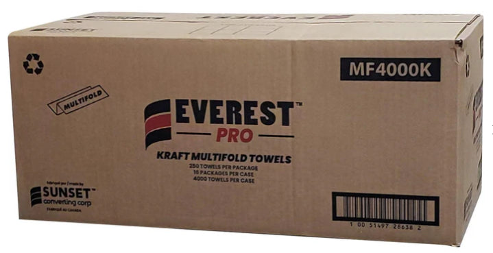 Everest Pro - Kraft Multifold Towels - MF4000K