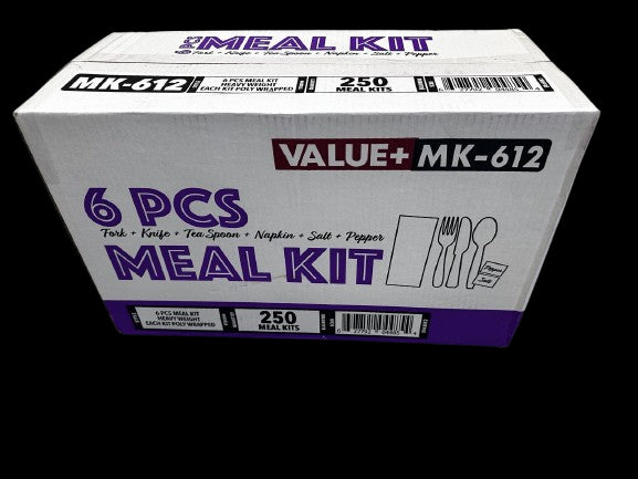 Cutlery Kit - K/F/WN/N/S&P - Heavy - White - MK-612
