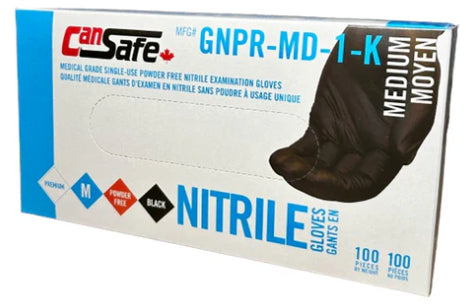 Nitrile Gloves-Black -Medium
