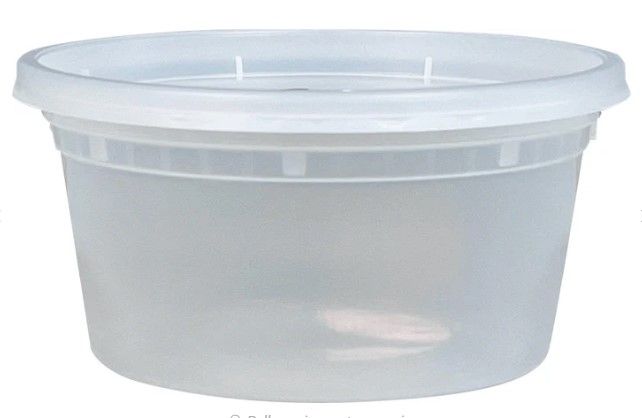 Plastic Deli Round Container 12oz Combo -Ecogate (240pcs)