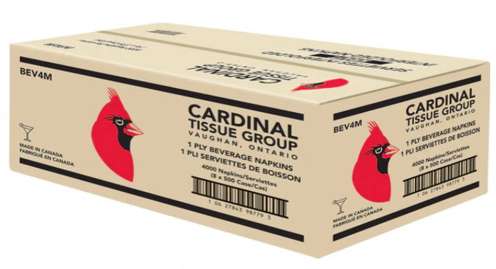 XC - Cardinal Tissue/Rite Tissue - Napkins - 1 Ply - Bev/Cocktail - BEV4M