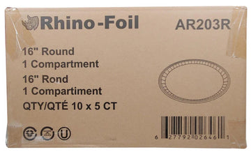 Aluminum Round - 16 Round Catering Tray - AR203R-Rhino-Foil