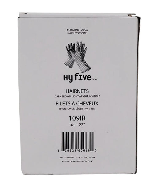 Hair Net 22 Invisible Dark Brown - Hy Five - 109IR