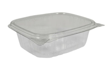 Hinged Deli Container - PET - 12oz Clear  BD12  Value+ (200pcs)