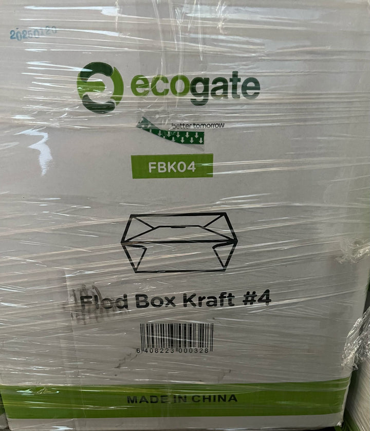Paper Fold Box #4 Kraft Ecogate (160pcs) FBK04