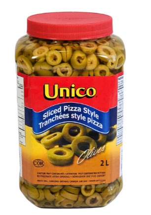 Unico - Green Olives - Sliced - 2Lt