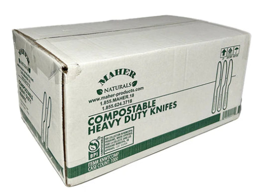 Knife Heavy Weight White Compostable-1000