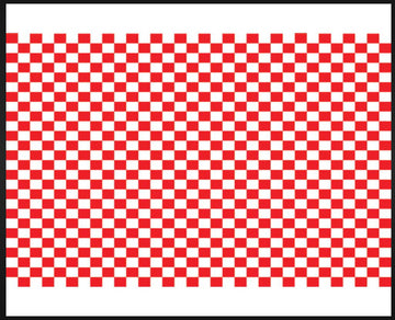 Checkered Sheets - Red - 14x14