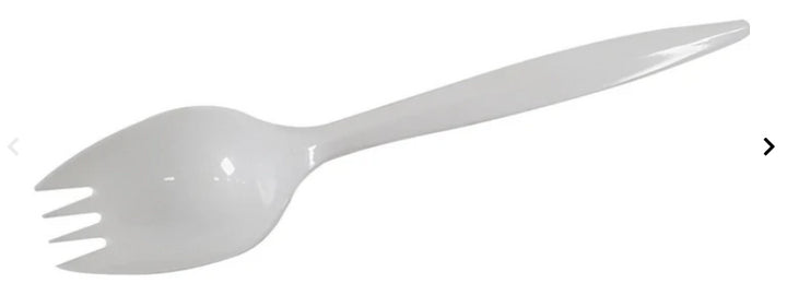 A Great basic Spork - Medium Weight- White