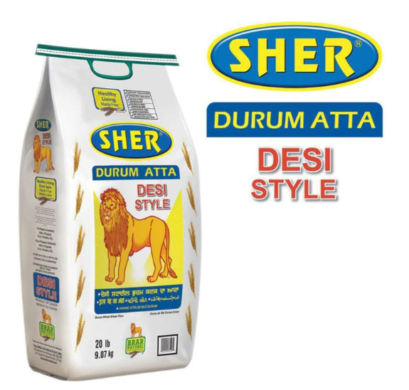 Sher - Flour - Durum - Desi Style-20 Lb