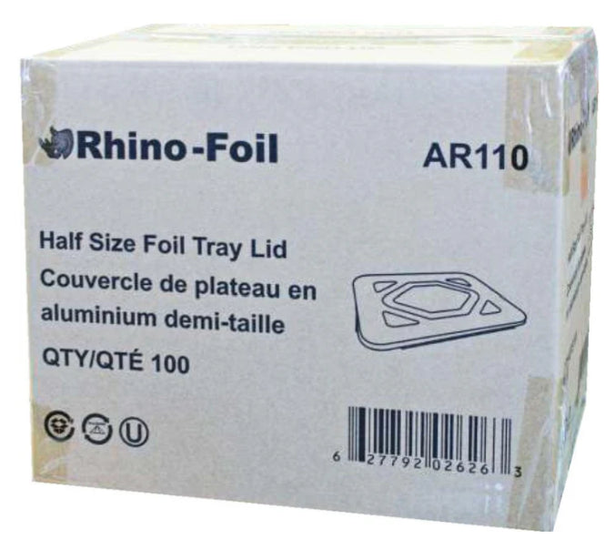 Lid for Aluminum Steam Pan-Half Sizes- Rhino-Foil